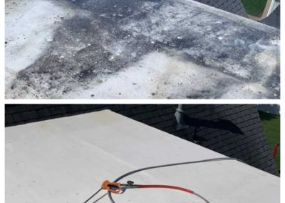 power washing services before and after concrete patio cleaning